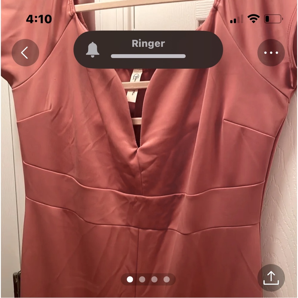 Maxi body con sexy dress with a low cut v neck and front slit plus size 2x